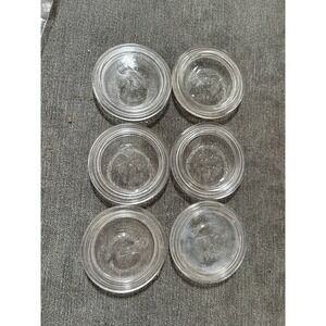 6 BALL No. 10 Standard Clear Glass Canning Lid for Mason Jars Lot9
